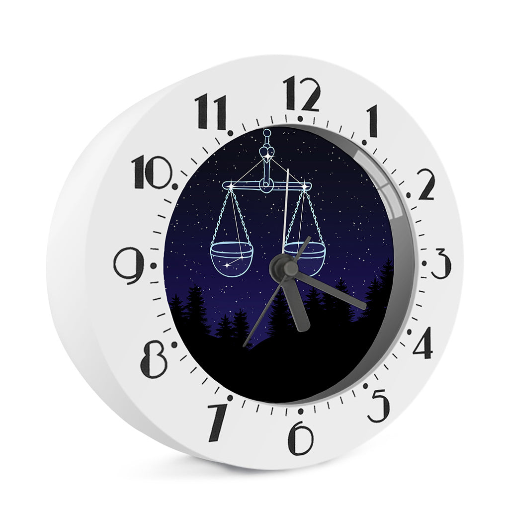 Libra Constellation Print Alarm Clock