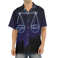 Libra Constellation Print Aloha Shirt