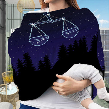 Libra Constellation Print Baby Seat Cover
