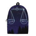 Libra Constellation Print School Backpack
