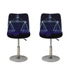 Libra Constellation Print Bar Stool Covers