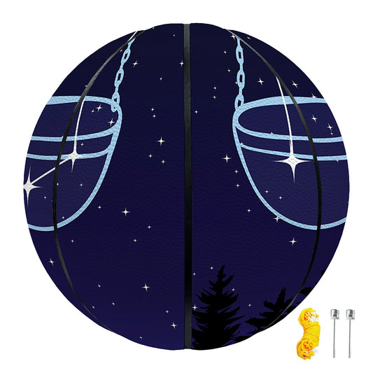 Libra Constellation Print Basketball