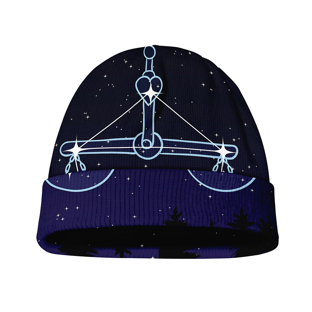 Libra Constellation Print Beanie