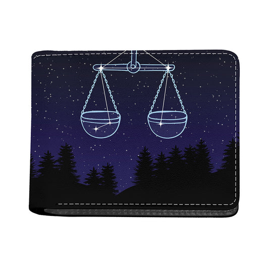 Libra Constellation Print Bifold Wallet