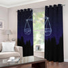 Libra Constellation Print Blackout Grommet Curtains