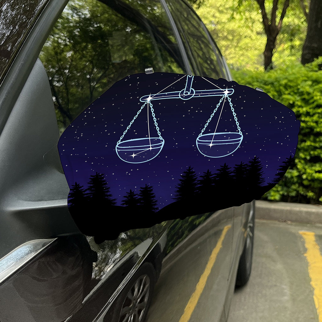 Libra Constellation Print Car Side Mirror Covers