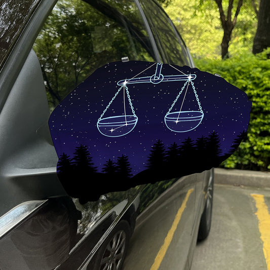 Libra Constellation Print Car Side Mirror Covers