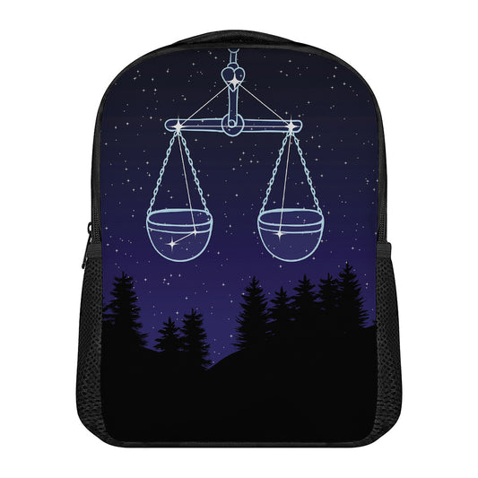 Libra Constellation Print Casual Backpack