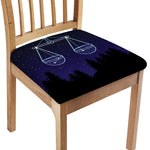 Libra Constellation Print Chair Cushion Cover