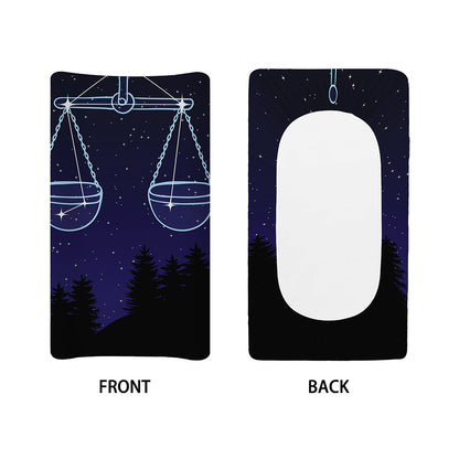 Libra Constellation Print Changing Pad Cover
