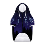 Libra Constellation Print Dog Zip Up Hoodie