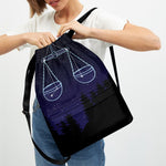 Libra Constellation Print Drawstring Backpack