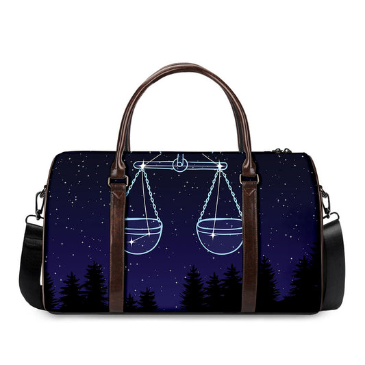 Libra Constellation Print Duffle Bag