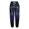 Libra Constellation Print Fleece Lined Knit Pants