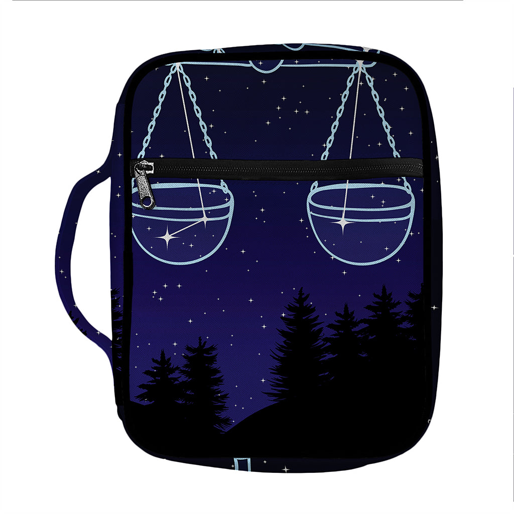 Libra Constellation Print Front Pocket Bible Bag
