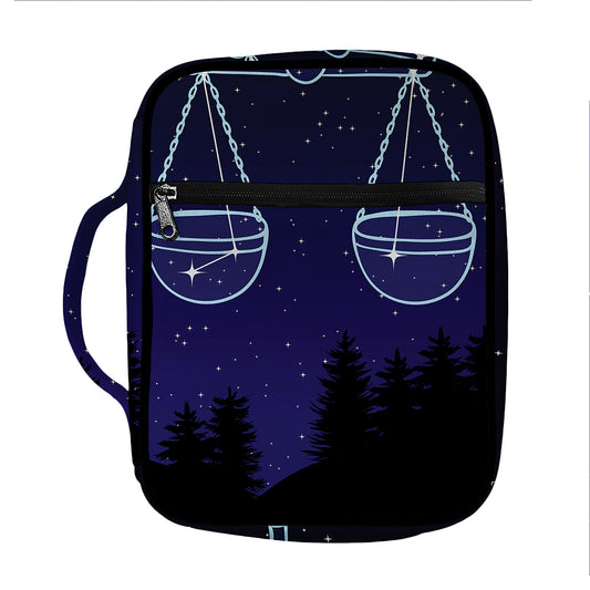 Libra Constellation Print Front Pocket Bible Bag