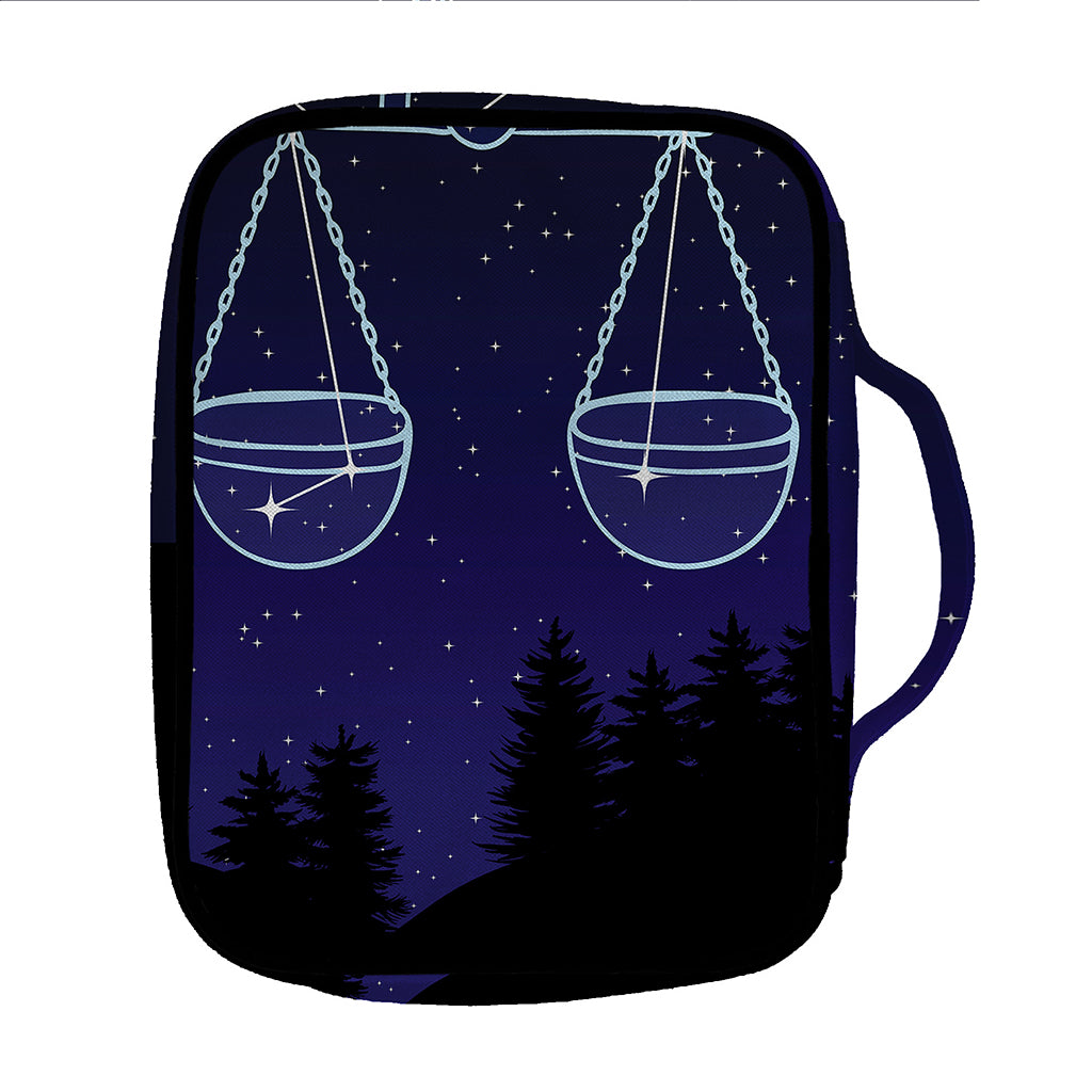 Libra Constellation Print Front Pocket Bible Bag