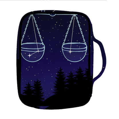 Libra Constellation Print Front Pocket Bible Bag
