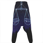 Libra Constellation Print Hammer Pants