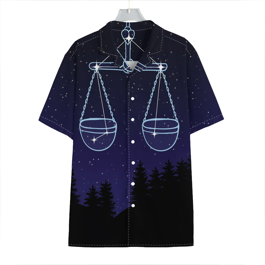 Libra Constellation Print Hawaiian Shirt