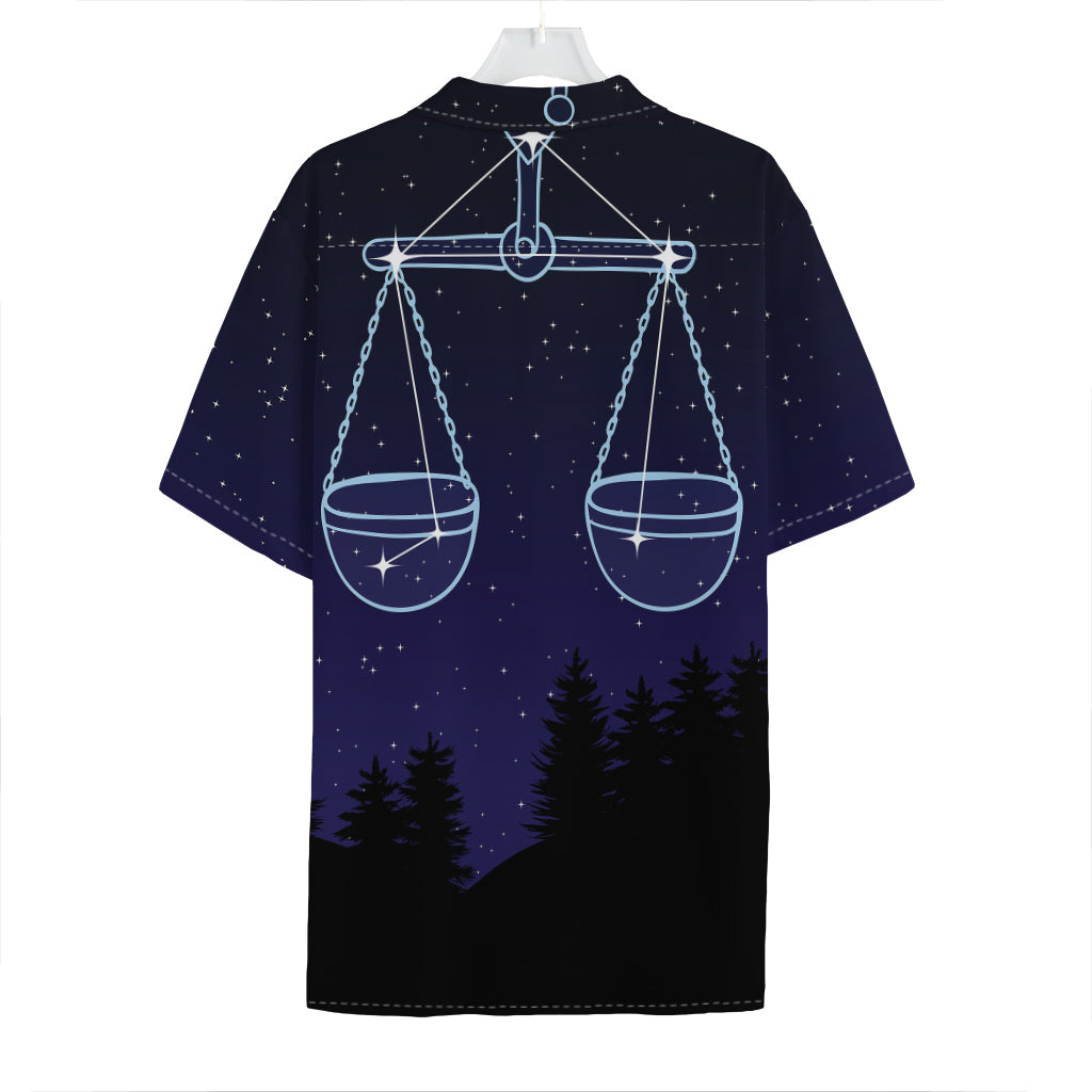 Libra Constellation Print Hawaiian Shirt