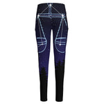 Libra Constellation Print High-Waisted Pocket Leggings