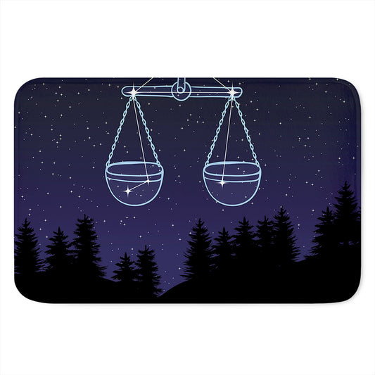 Libra Constellation Print Indoor Door Mat