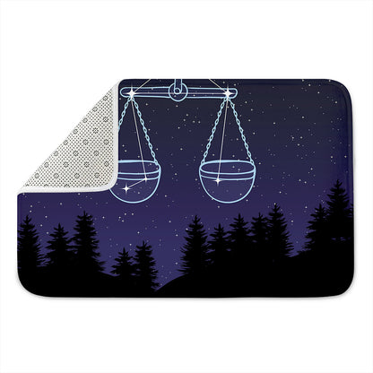 Libra Constellation Print Indoor Door Mat