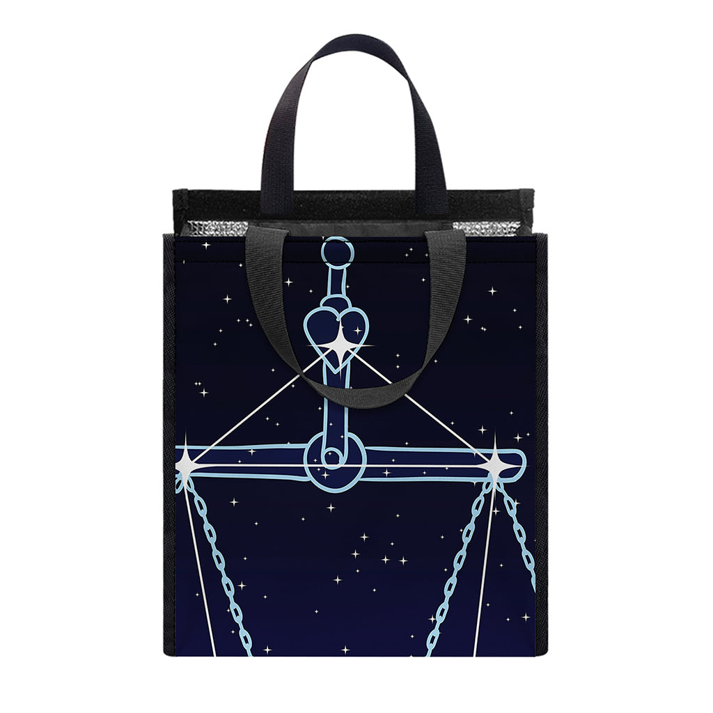 Libra Constellation Print Insulated Lunch Tote