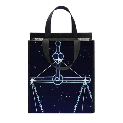Libra Constellation Print Insulated Lunch Tote