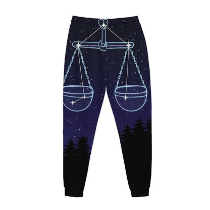 Libra Constellation Print Jogger Pants