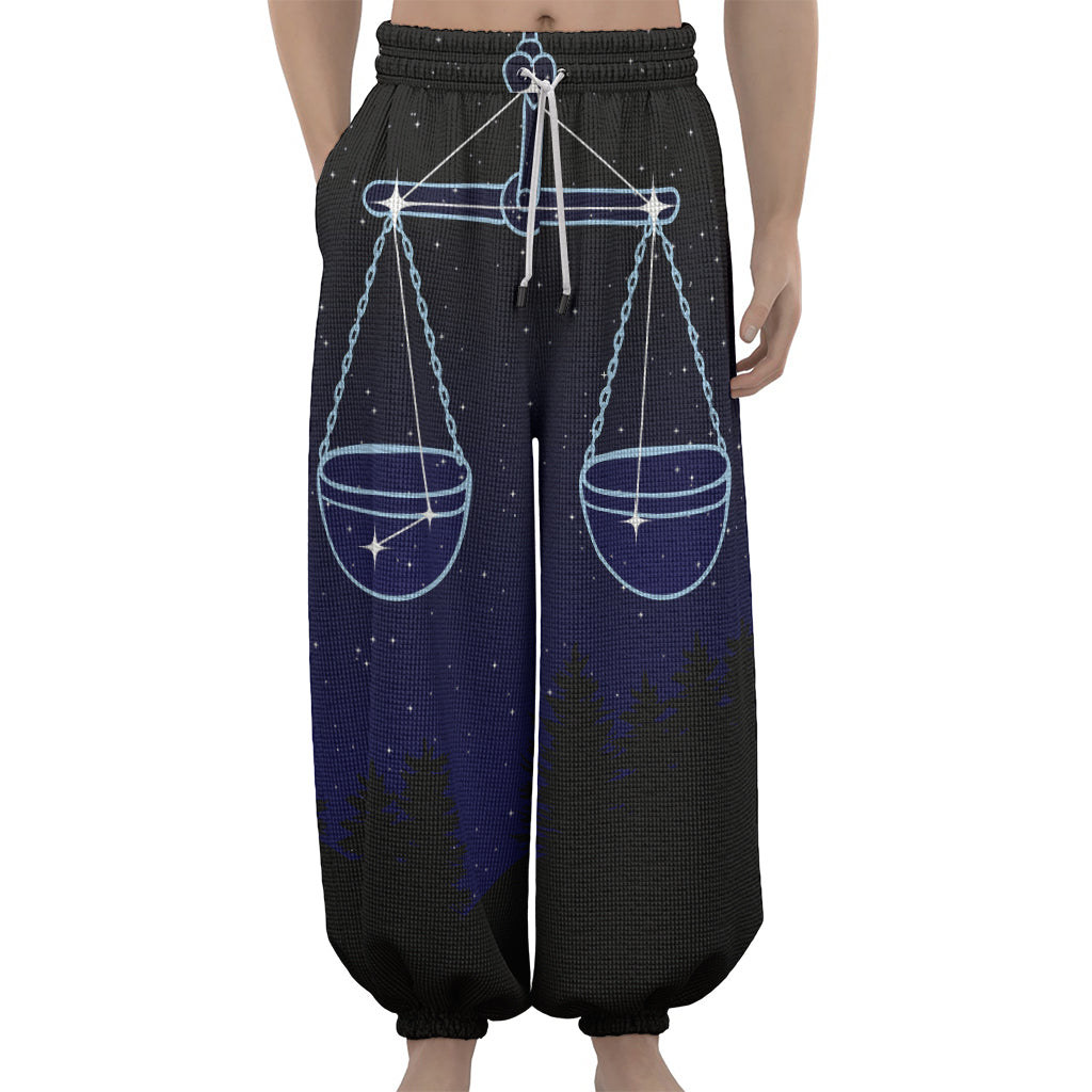 Libra Constellation Print Lantern Pants