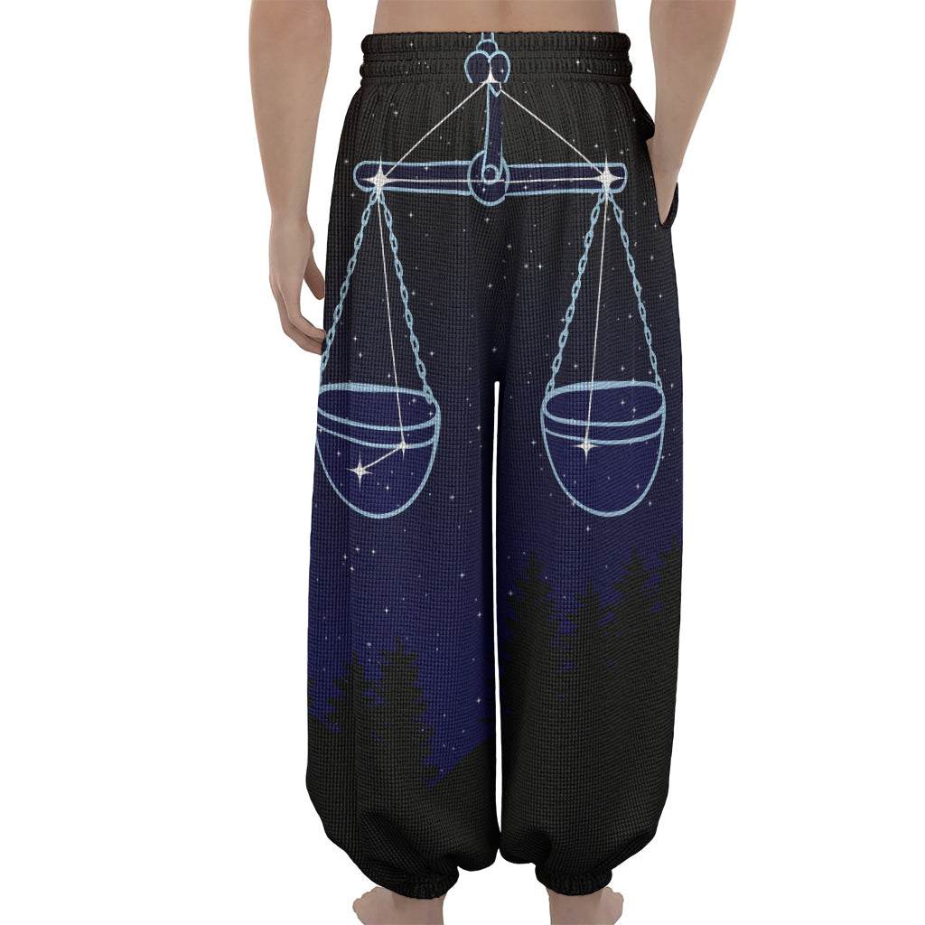 Libra Constellation Print Lantern Pants