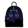Libra Constellation Print Leather Backpack