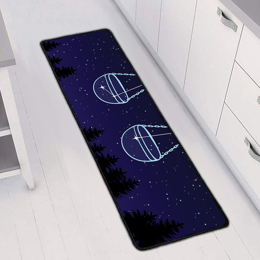Libra Constellation Print Long Kitchen Mat