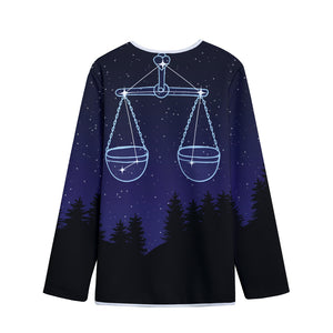 Libra Constellation Print Long Sleeve Short Coat