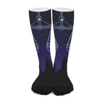 Libra Constellation Print Long Socks