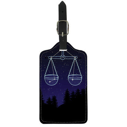 Libra Constellation Print Luggage Tag
