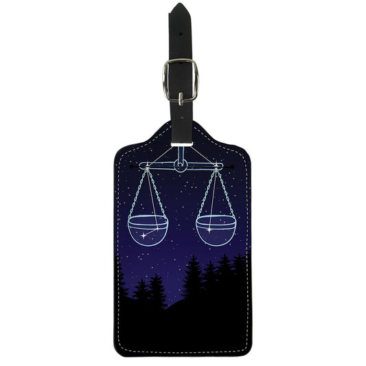 Libra Constellation Print Luggage Tag