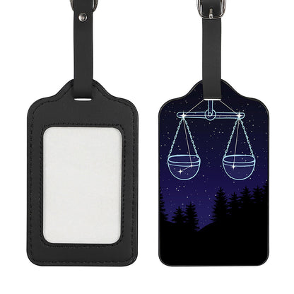 Libra Constellation Print Luggage Tag