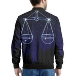 Libra Constellation Print Men's Bomber Jacket