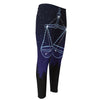 Libra Constellation Print Men's Compression Pants