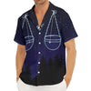 Libra Constellation Print Men's Deep V-Neck Shirt