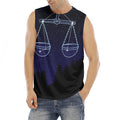 Libra Constellation Print Men's Fitness Tank Top