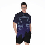 Libra Constellation Print Men's Rompers