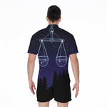 Libra Constellation Print Men's Rompers