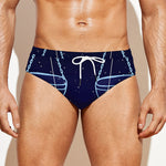 Libra Constellation Print Men's Swim Briefs