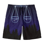 Libra Constellation Print Men's Swim Trunks