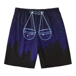 Libra Constellation Print Men's Swim Trunks
