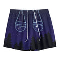 Libra Constellation Print Mesh Shorts